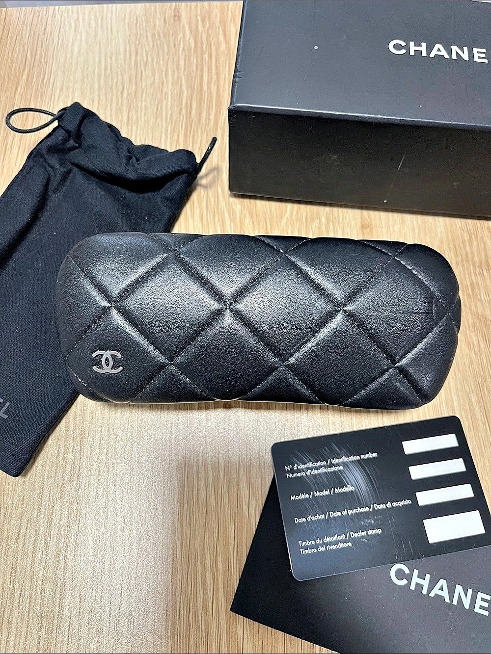 Chanel Quilted Leather Eyewear Case